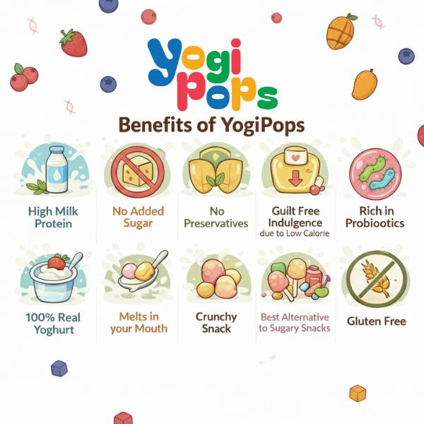 YogiPops - 100% Yoghurt Cubes 30g - (Pack of 1)