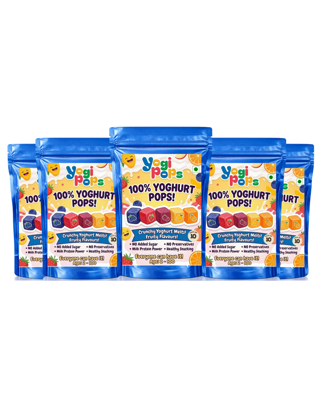 YogiPops - 100% Yoghurt Cubes 30g - (Pack of 5)