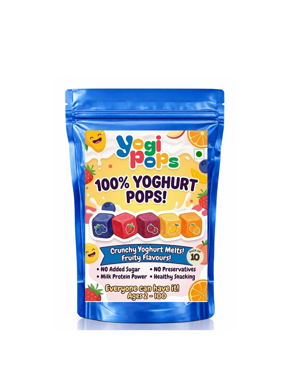YogiPops - 100% Yoghurt Cubes 30g - (Pack of 1)